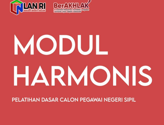 Cover Modul Pelatihan Dasar Calon Pns Harmonis