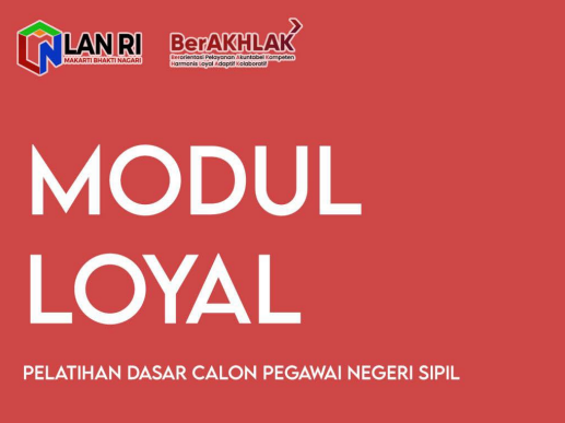 Cover Modul Pelatihan Dasar Calon Pns Loyal