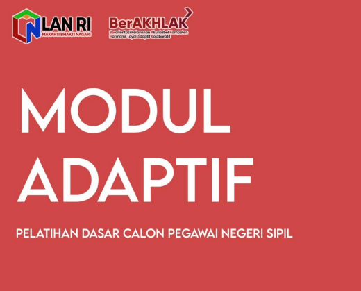 Cover Modul Pelatihan Dasar Calon Pns Adaptif