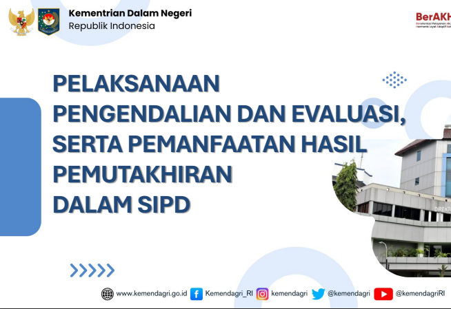 Cover PELAKSANAAN PENGENDALIAN DAN EVALUASI, SERTA PEMANFAATAN HASIL PEMUTAKHIRAN DALAM SIPD